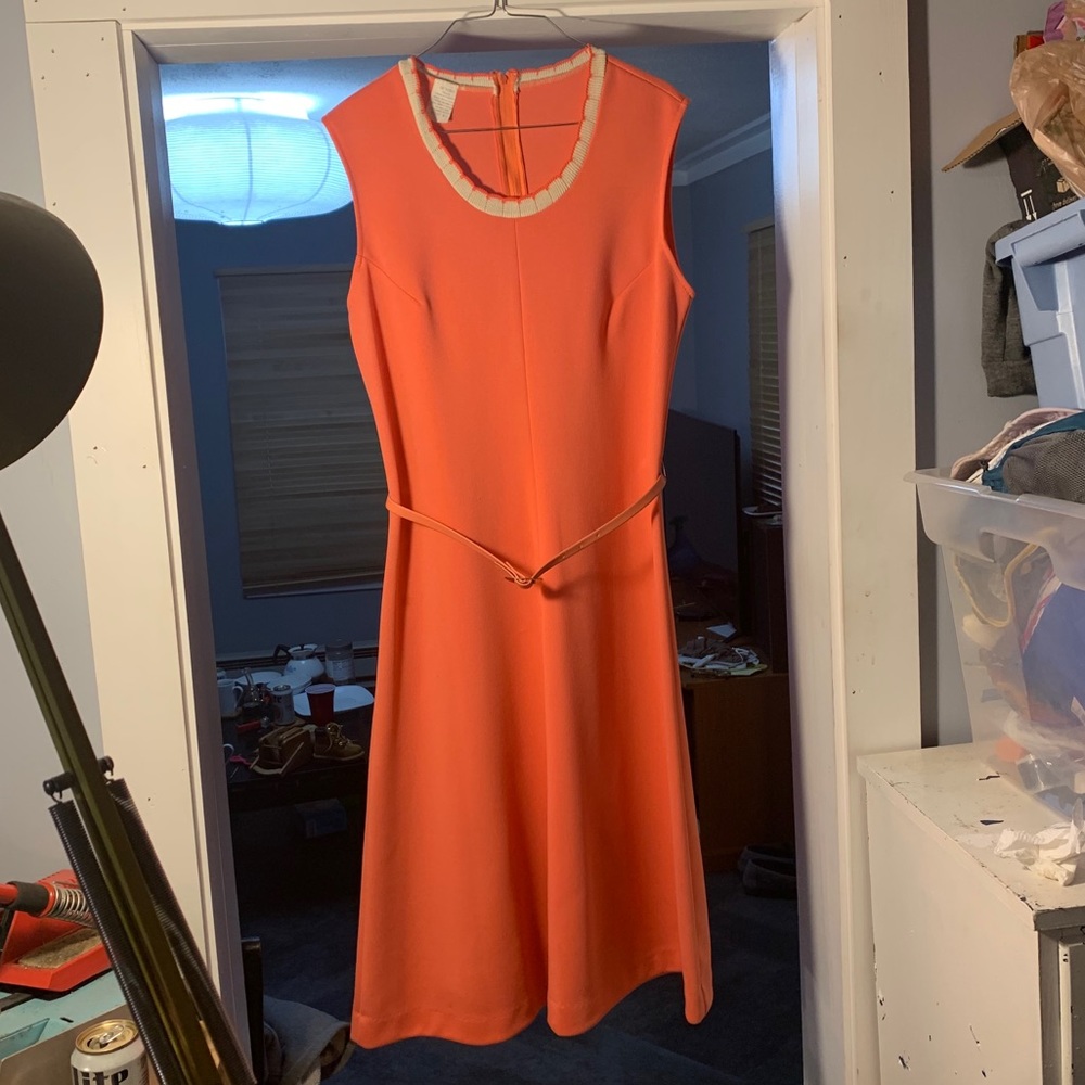 VINTAGE NWT coral dress 60s